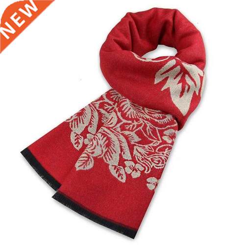 2021 New Man Scarf Red Peony Scarves Cotton Neck Gaiter High