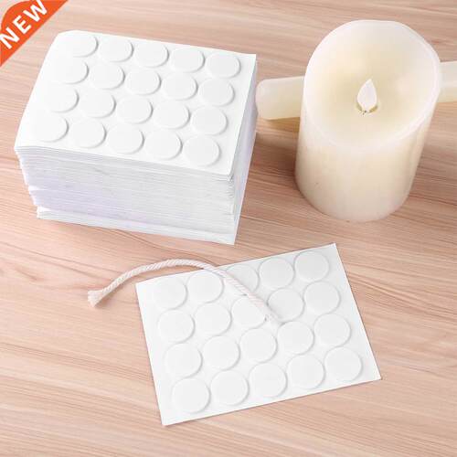 600/1000Pcs Candle Wick Stickers Heat Resistance Wick Base F