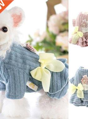 Two-leg Beautful Warm Pet Dog Dress Costume Skn-frendly