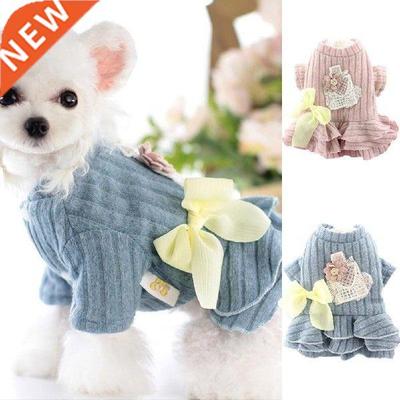 Two-leg Beautful Warm Pet Dog Dress Costume Skn-frendly