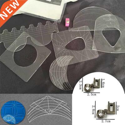 4pcs/5pc/6pcs Free Motion Quilting Ruler Template Sample Set
