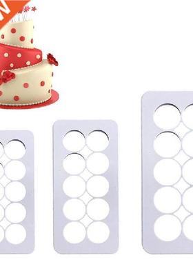 3pcs Round Cookie Cutters Fondant Baking Cookie Biscuit