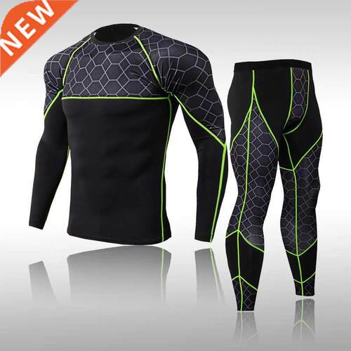 New Men Skiing Thermal Underwear Suit Winter Quick Dry Ski S