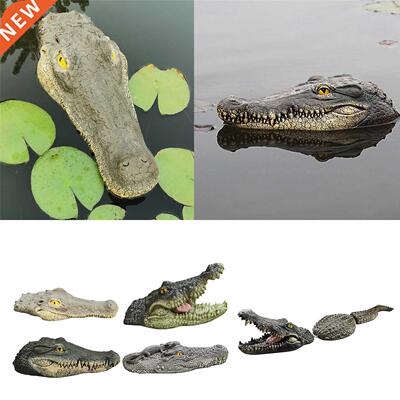 Floating Crocodile Decoy He Outdoor Water Ornament for