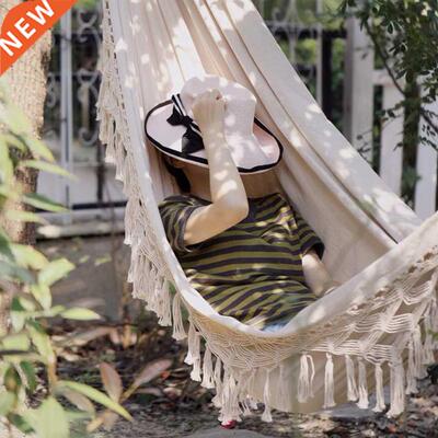Outdoor Garden Hammock Tassel Swing Chair Hanging Bed Hikin