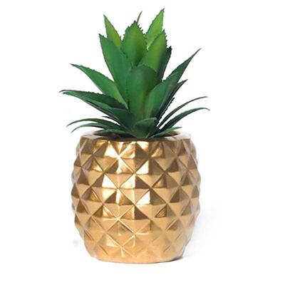 Artificial Potted Succulent Plants Set, Faux Succulents in P