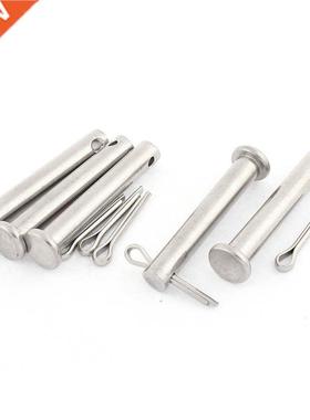 M8x50mm Flat Head 304 Round Clevis Pins Fastener 5sets