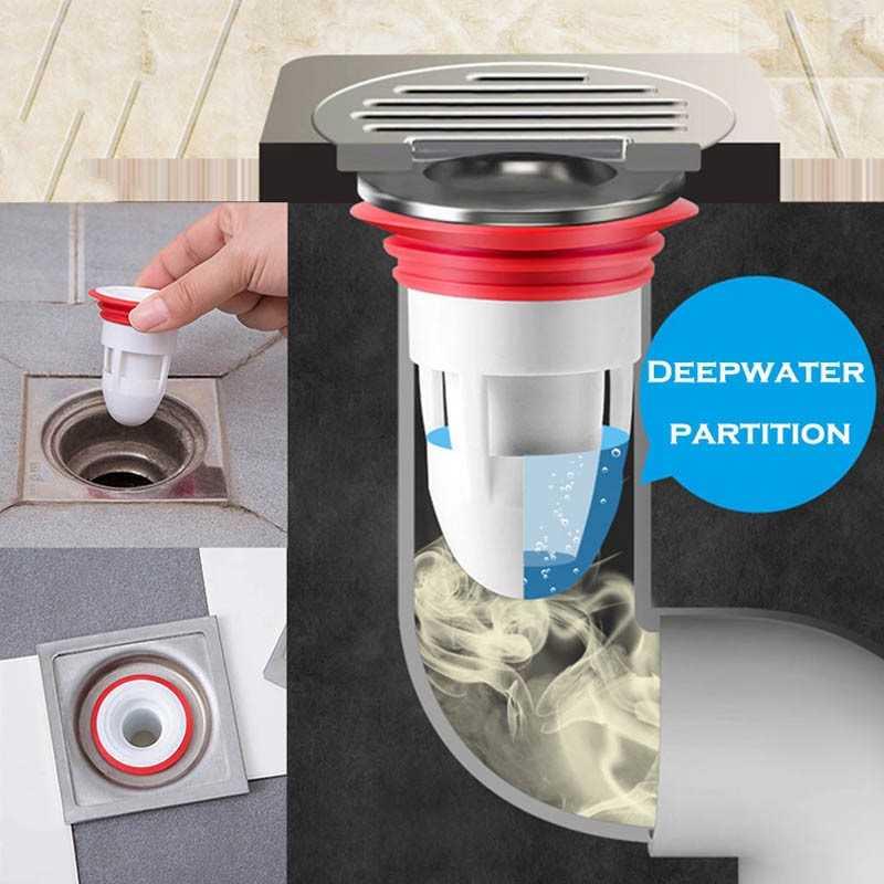 Bathroom odor proof leak core Floor Siphon Drain Cover Deod - 实物图