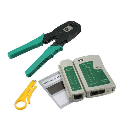 RJ45 RJ11 RJ12 CAT5 CAT5e L Tool Kit Utp Cable Tester D Plie