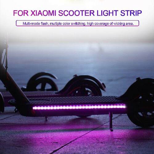 Electric Scooter Durable Strip Light Scooter Foldable LED