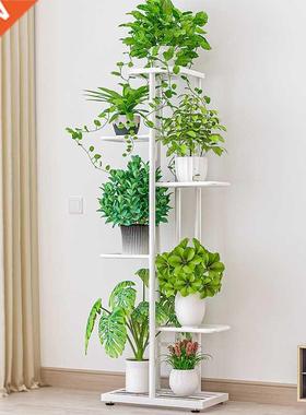 6 Layers Iron Flower Stand Pot Retro Plant Shelves Garden