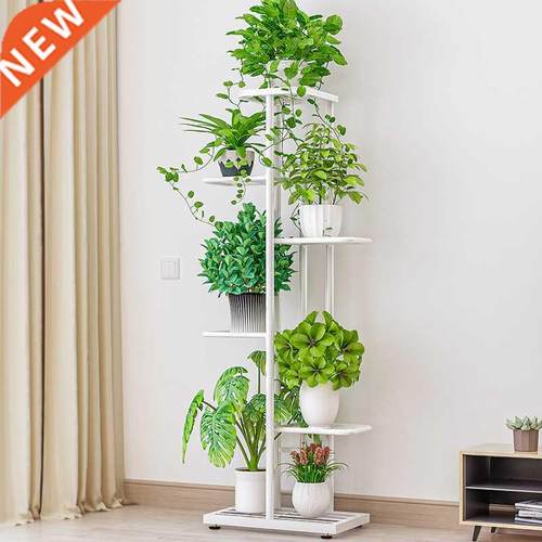 6 Layers Iron Flower Stand Pot Retro Plant Shelves Garden