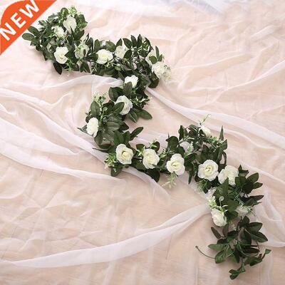 silk artificial rose vine hanging flowers for wall decoratio