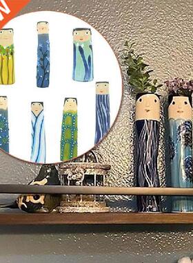 Face Resin Vase Bohemian Family Painting Human Face Vase