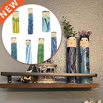 Face Resin Vase Bohemian Family Painting Human Face Vase