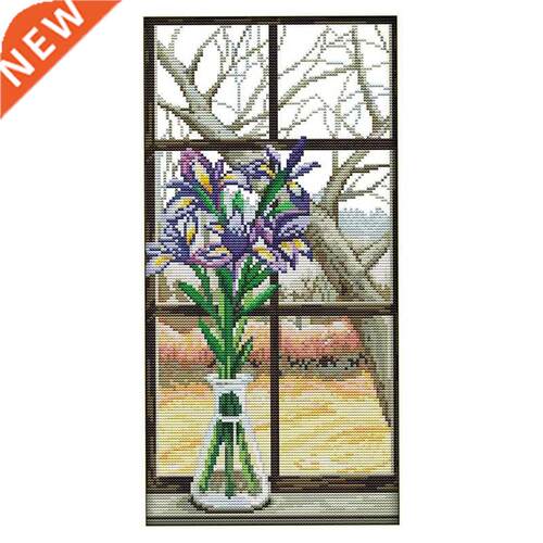 Stamped Cross Stitch Kits 11CT 3 Strands Preprinted Easy Pat