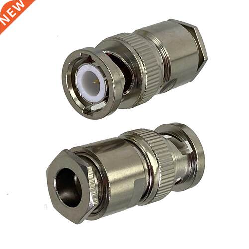 1pcs Connector BNC Plug Mle Clmp For RG5 RG6 LMR300 RG304