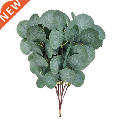 1PC Plastic Eucalyptus Leaves Fake Grass Christmas