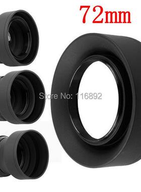 10pcs/lot 72mm -Stage  in1 Collapsible Rubber Foldable Len