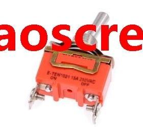 250V 15A SPST Latching Rocker Type 2 Position Toggle Switch