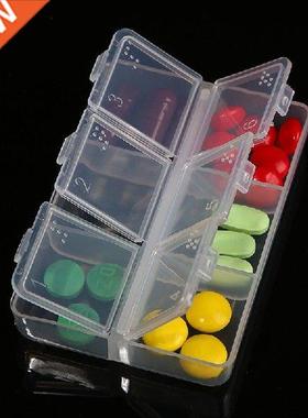 Travel Pill Cases For Blind Empty 6 Cells Drug Tablet