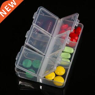 Travel Pill Cases For Blind Empty 6 Cells Drug Tablet