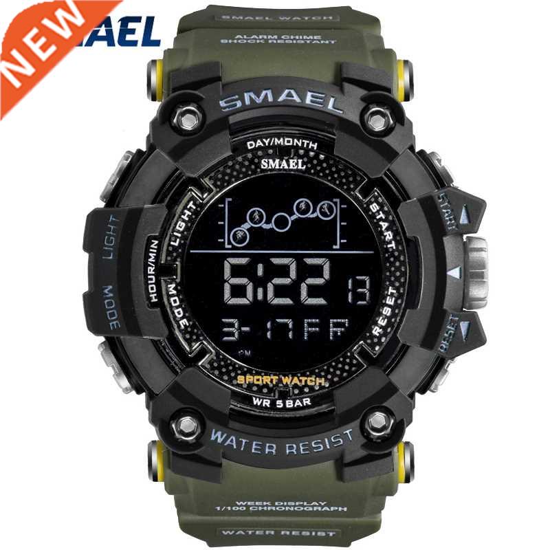 SMAEL Military Sport Watch Mens Stopwatch Waterproof Chrono