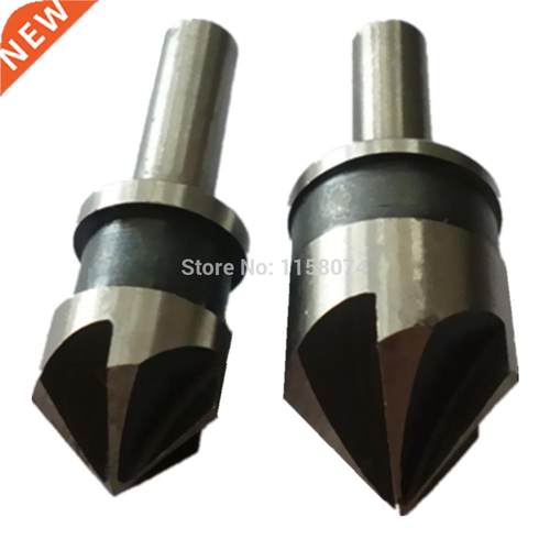 2pc 5 Flute Chamfer Cutter 1/2'' 5/8'' Countersink Drill Bit