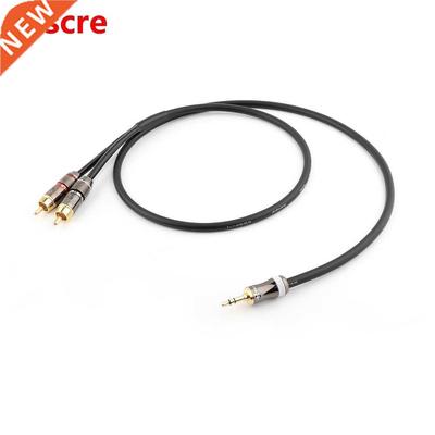 Hifi Canare 3.5mm to 2RCA Audio Cable PC Mobilephone Amplifi