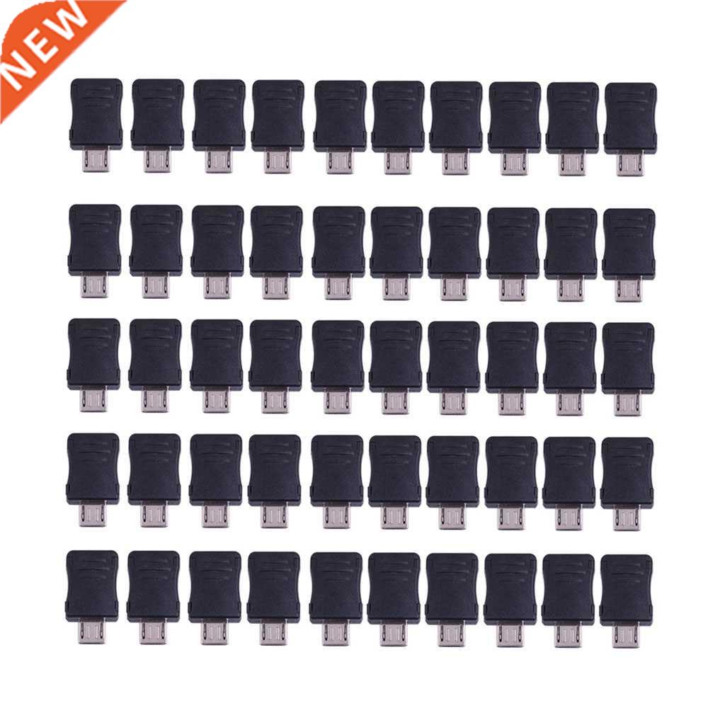 50pcs Micro USB 5 Pin T Port Male Plug Socket Connector&