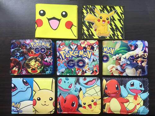 Pokemon Anime Cartoon Bag Pikachu Boy and Girl Wallet Snorla