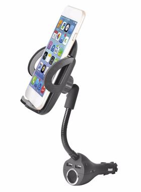 Car Phone Holder USB Chargng Mount Stand wth 360 Degree Ro