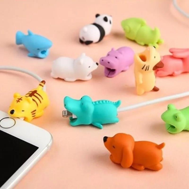 Animal Cable Bites Protector For iPhone Earphone Data Line