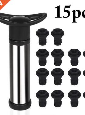 Wine Saver Vacuum Pump with 8pcs 14 pcs Vacuum Bottle Stoppe