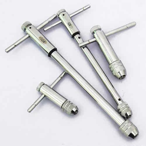 Adjustable M3-8 M5-12 T-Handle Ratchet Tap Wrench with M3-M