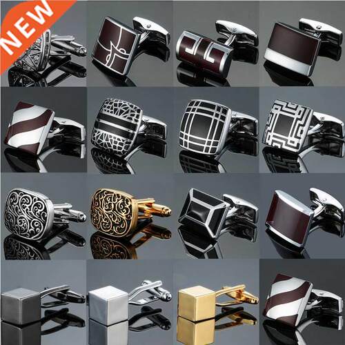 Quality enamel baking paint, men's French shirt cufflinks wh