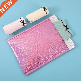 10PCS Holographic Foil Bubble Mailer Makeup Gift Bags