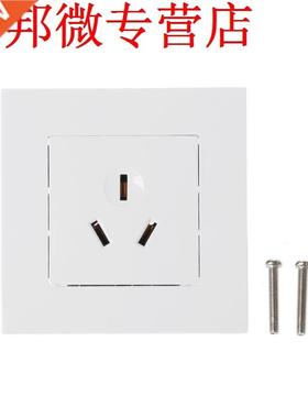 Wall Socket 86 Type 16A Power Outlet With 3 Holes White PC P