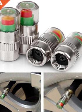 4pcs Car Pressure Gauge ndcator Alert Montorng Valv