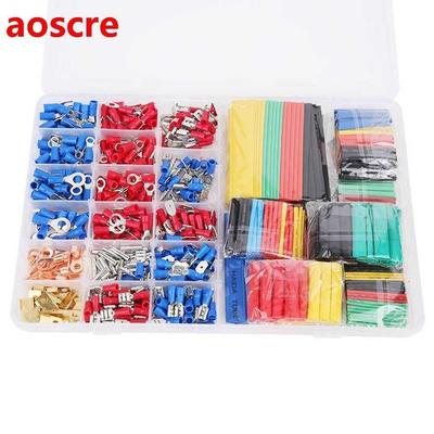 678Pcs Crimping Terminal Shrink Tubing Set Cold Pressed Kit