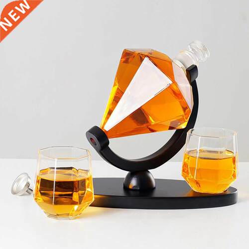 Elegnt Dimond Decnter Crfts Glss Decnter Tequil