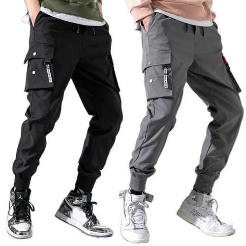 Men's Cargo Pants Male Joggers Lightweight Spring Summer Spo