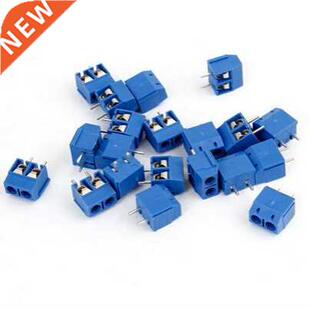 10Pcs Electrical KF301-2P 5.08mm Terminals lue Screw Term