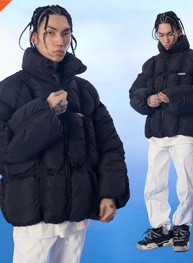 MadeExtreme 2021 Vntage black men Parkas Jacket streetwear