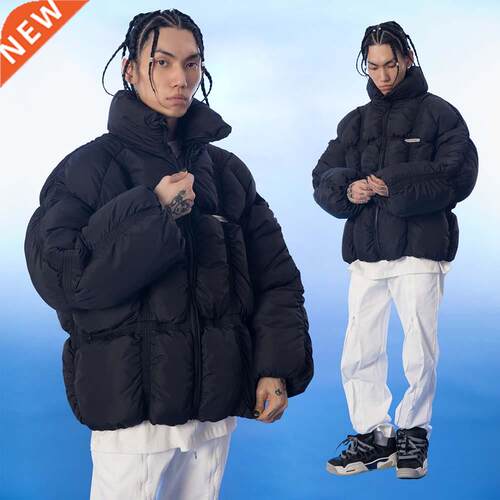 MadeExtreme 2021 Vntage black men Parkas Jacket streetwear
