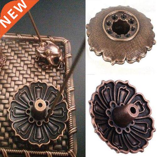 Hot Sale 9-Hole Lotus Incense Candle Holder Flower Copper
