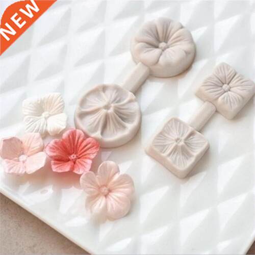 3D Five Pet Flower Silicone Mold Fondant Cake Decorating