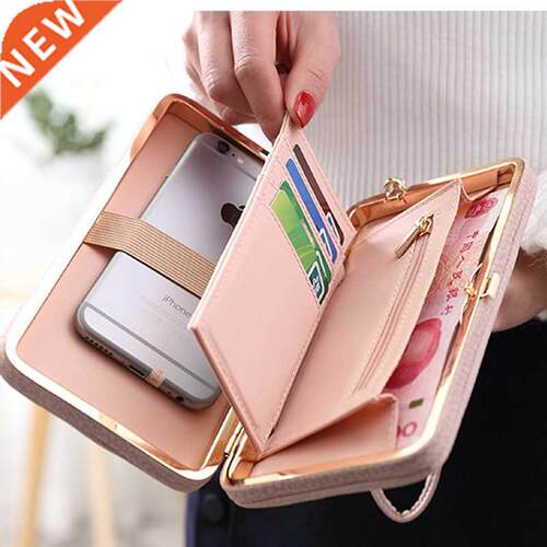 Purse wallet female big capacity brand card holders cellphon
