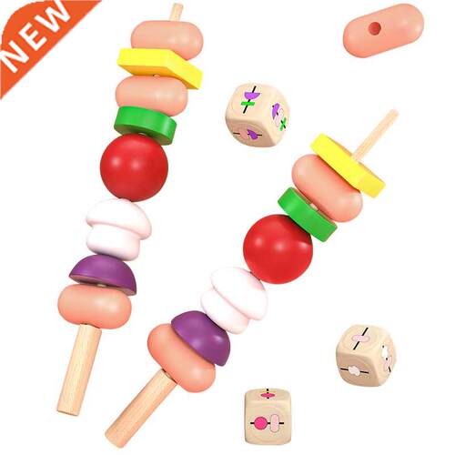Montessori Materials Educational Sensory Wooden Matches Bloc