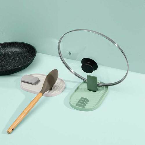 Spatula Ladle Shelf Spoon Rest Pot Lid Holder Rack Cover Str
